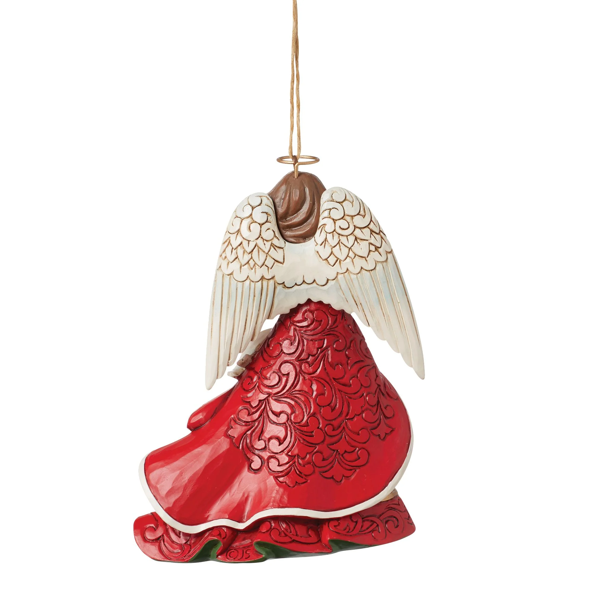 Red Angel with Cardinals Orn - Image 4