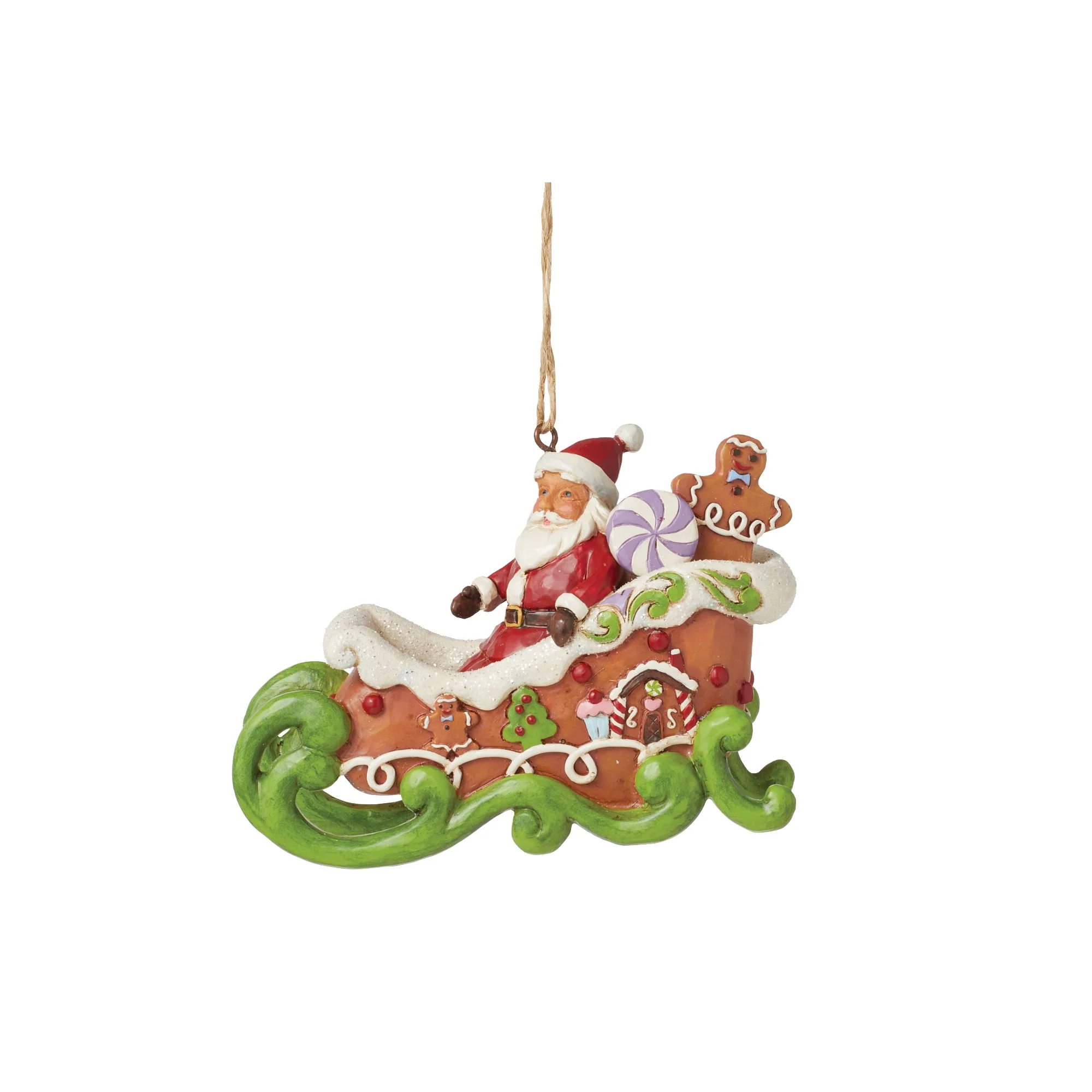 Gingerbread Chrstms Sleigh Orn - Image 2