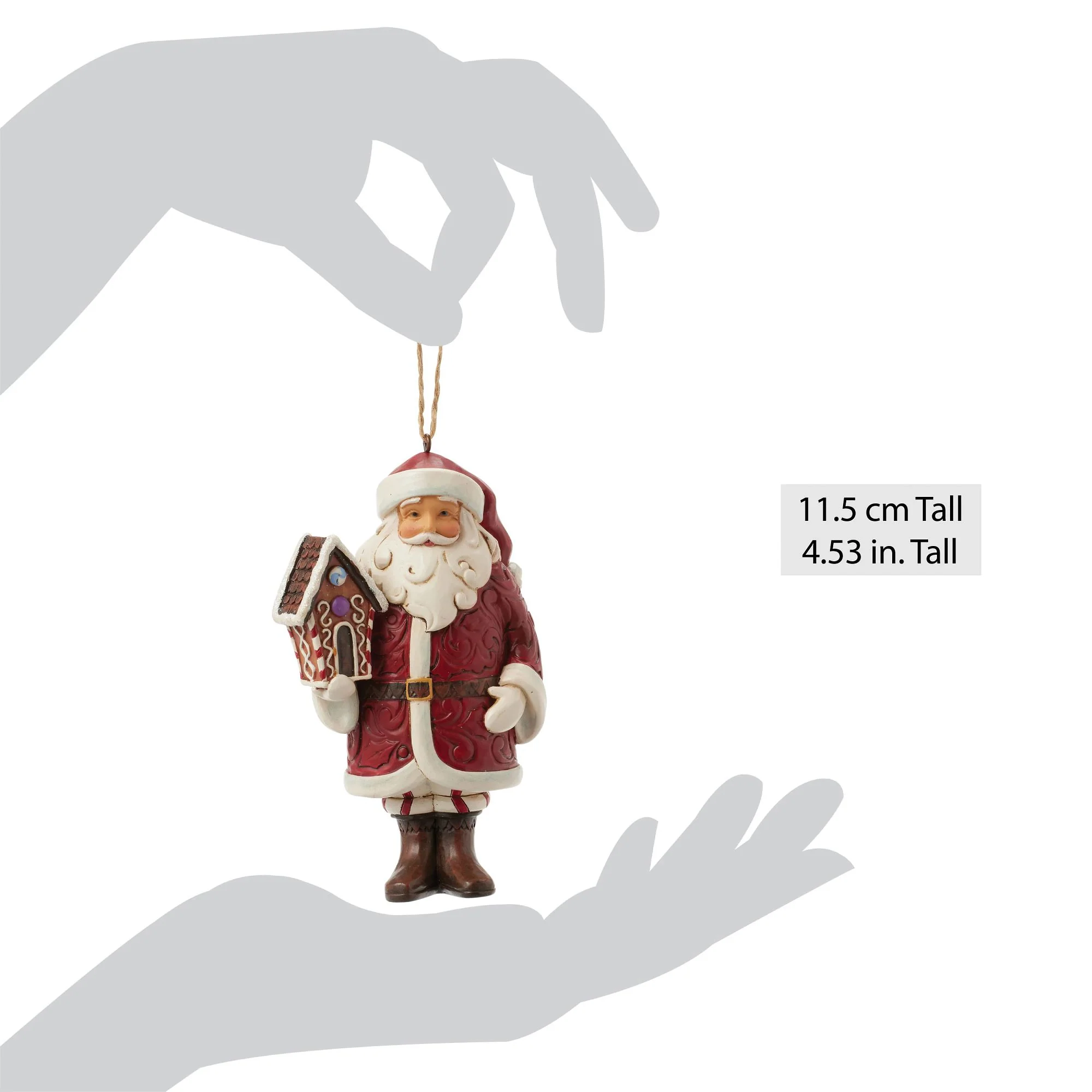 Gingerbread Santa Ornament - Image 4