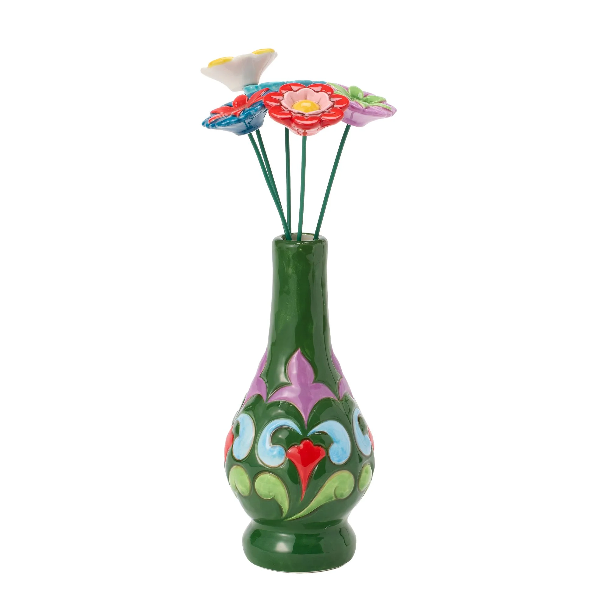 Green with Floral Vase - Image 5