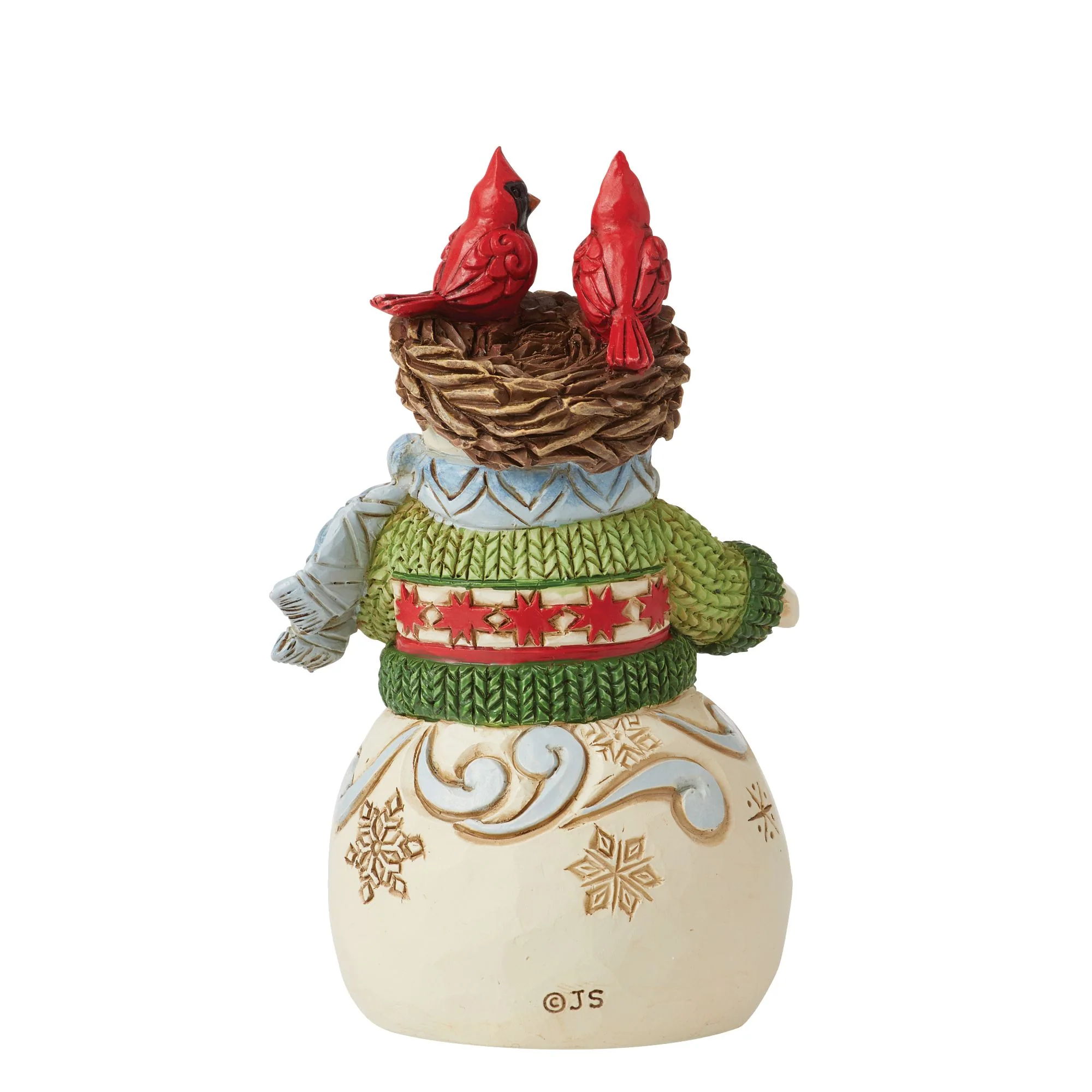 Mini Snowman with Nest on Head - Image 2