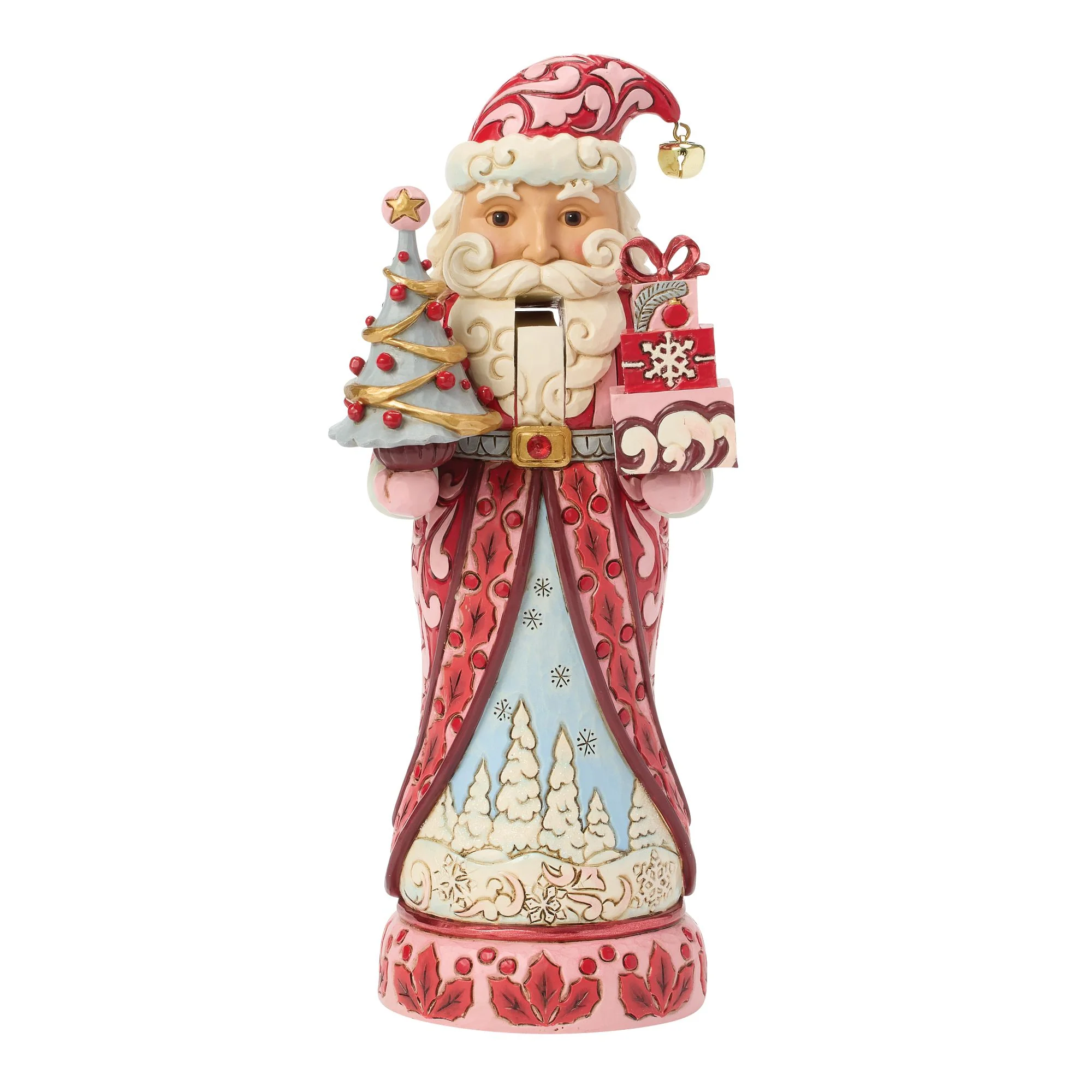 Nutcracker Santa Tree Red/Pink - Image 2