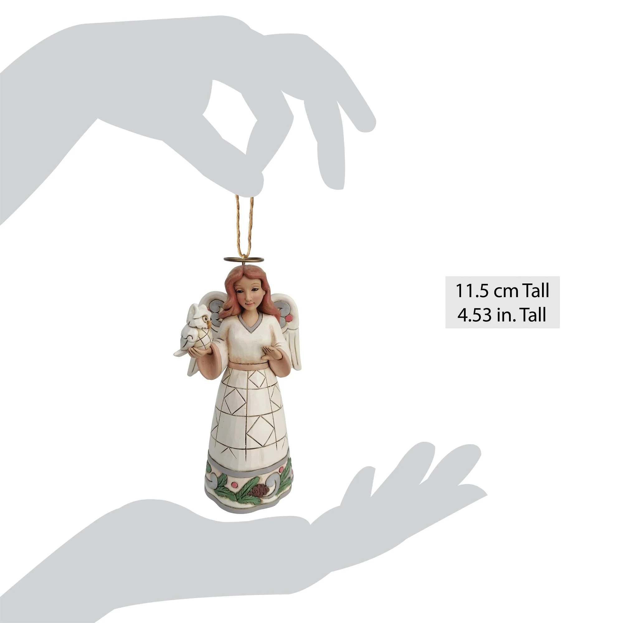 Wdlnd Angel with Owl Orn - Image 4