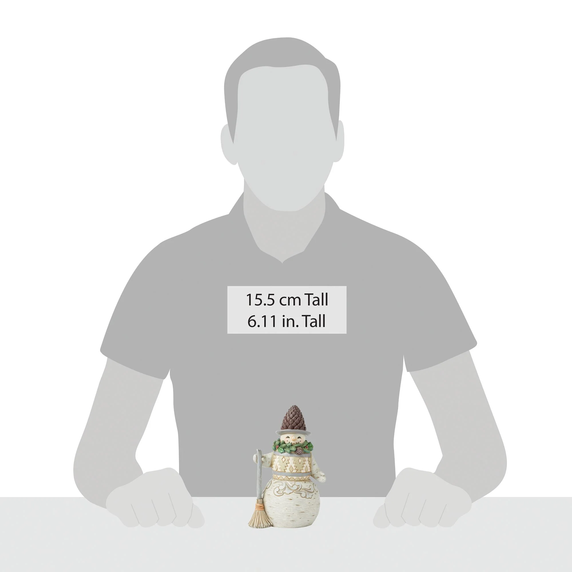 Wdlnd Snowman Pinecone Hat Fig - Image 4