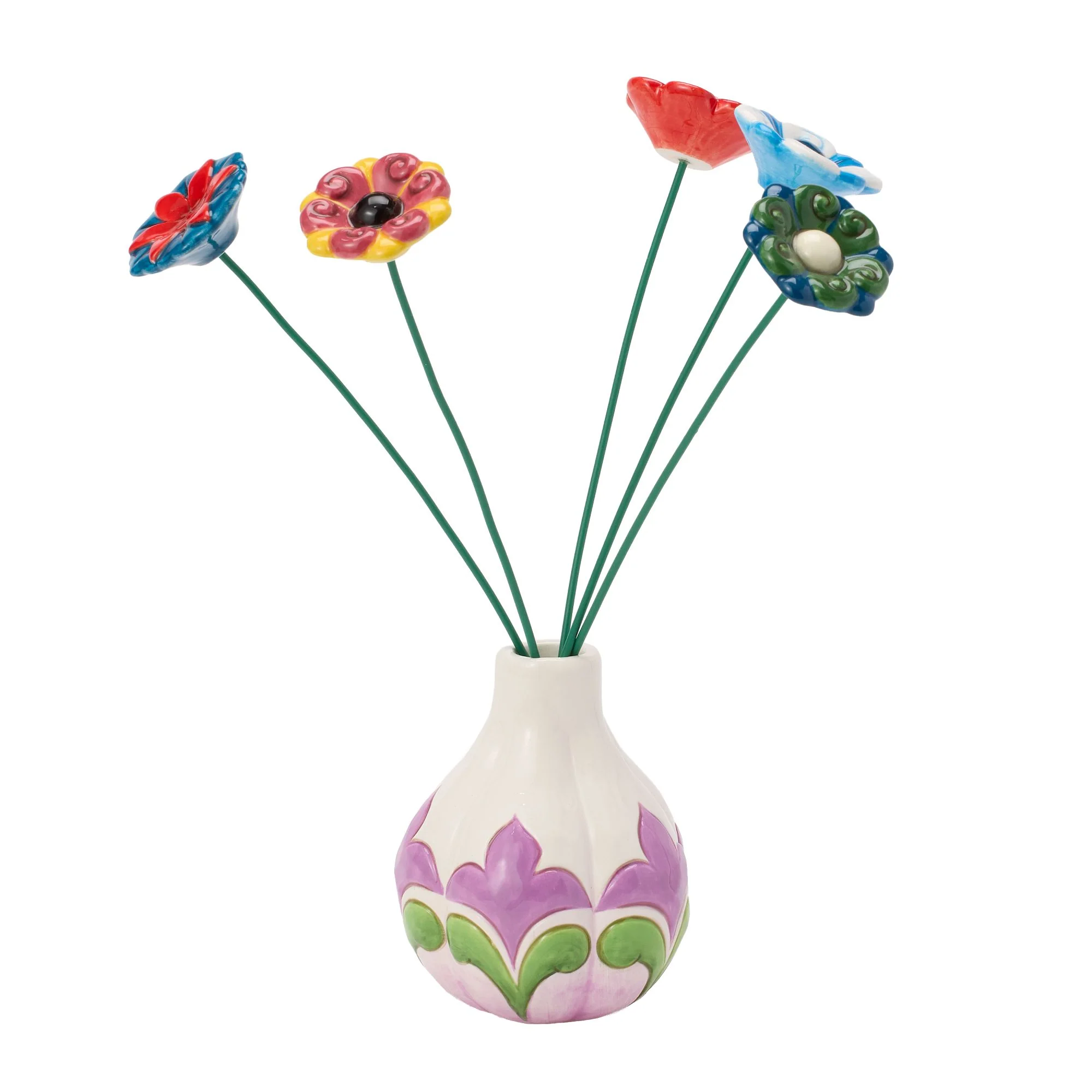 White with Floral Vase - Image 5